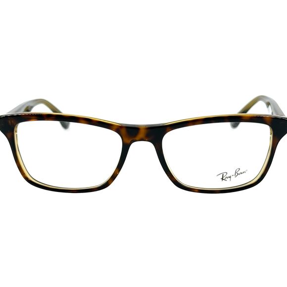 Ray Ban RB5279 Unisex Plastic Eyeglass Frame 8285 Havana On Trans Yellow 55-18 - Picture 3 of 5